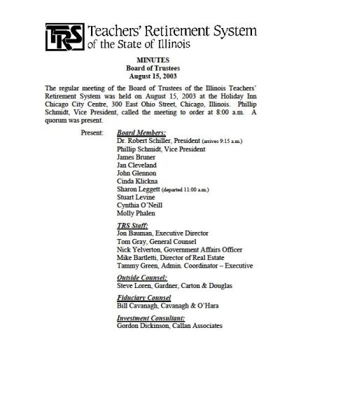 TRSminutesAug152003