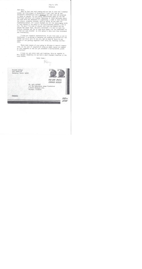 HillaryAlinskyLetter